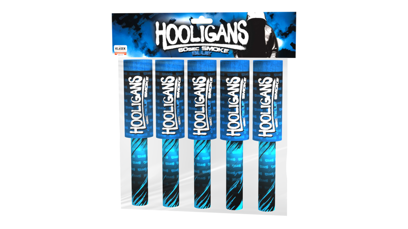 Hooligans Rook Torch - Blauw - 60 Sec.